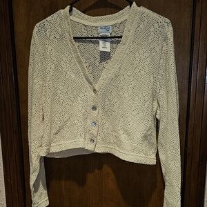 Bedford Fair Cropped Cardigan/Sweater Size 12 Petite